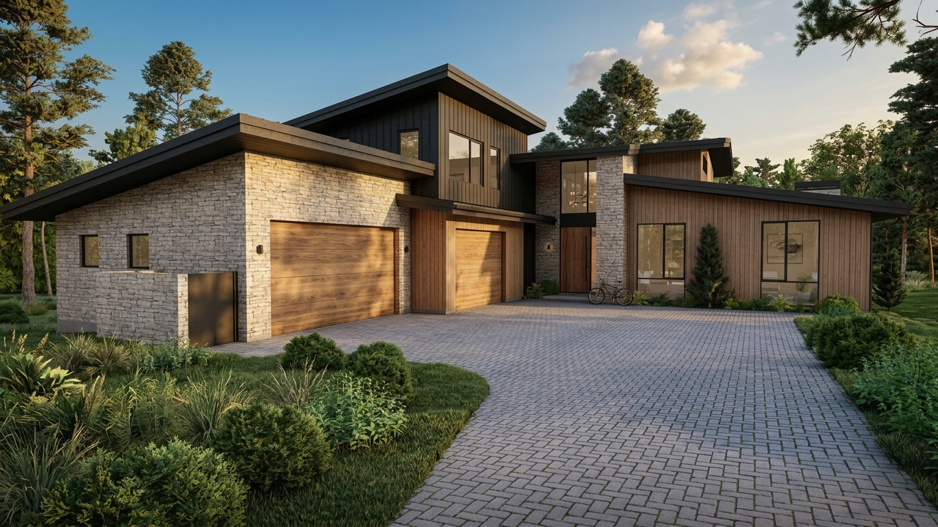 Front elevation at daylight