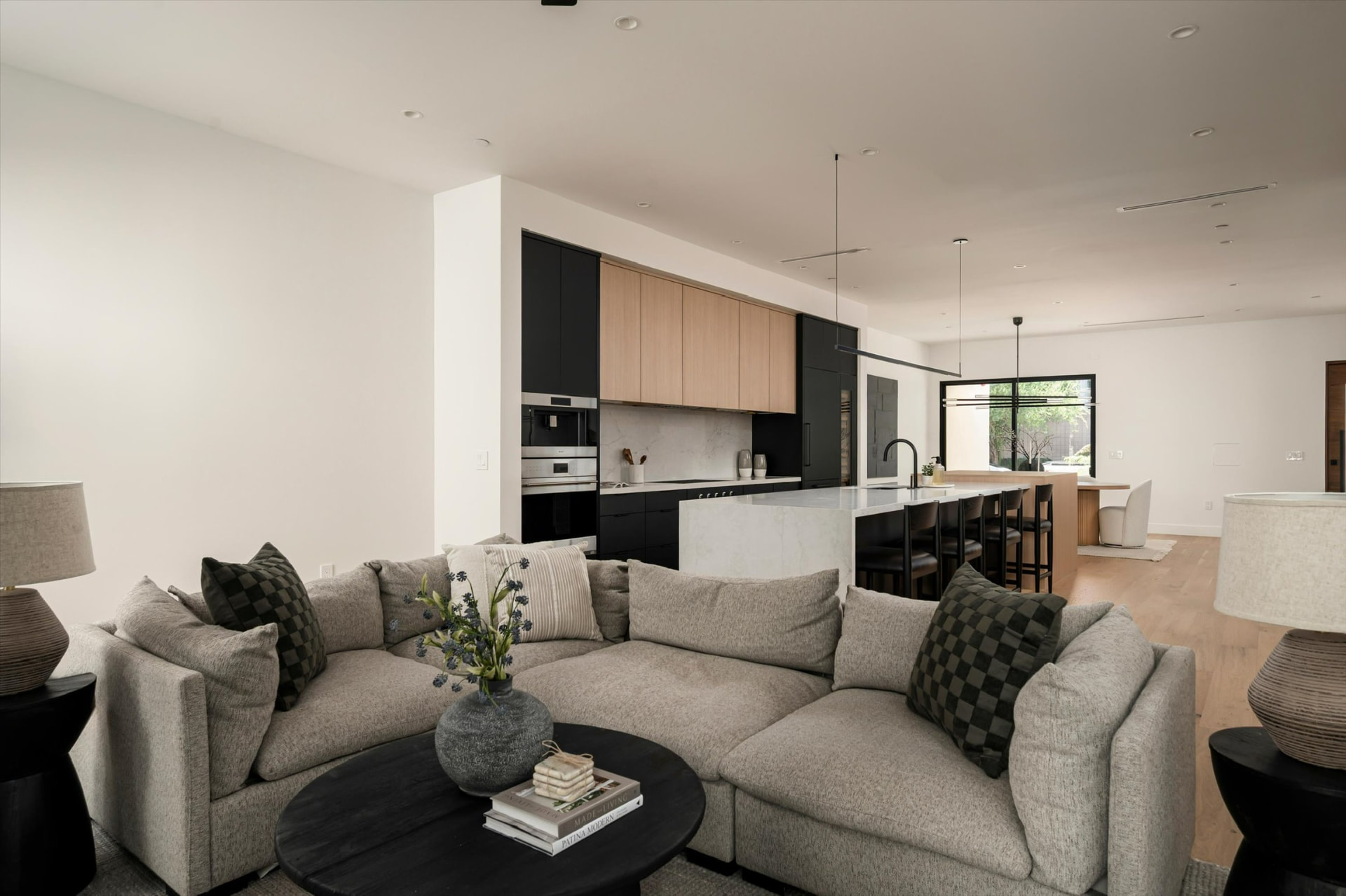 Lounge overlooking the kitchen