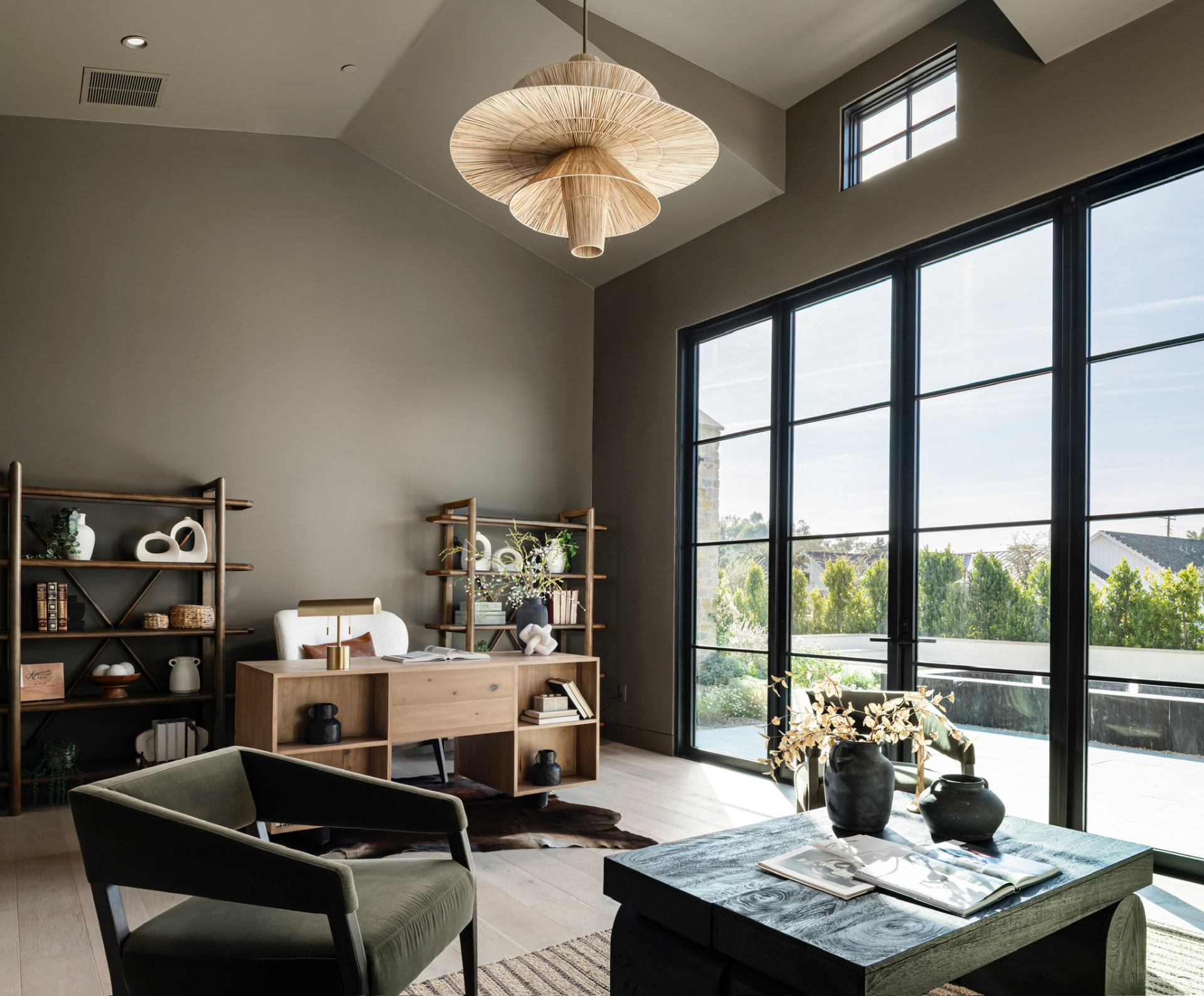 Private office with garden access