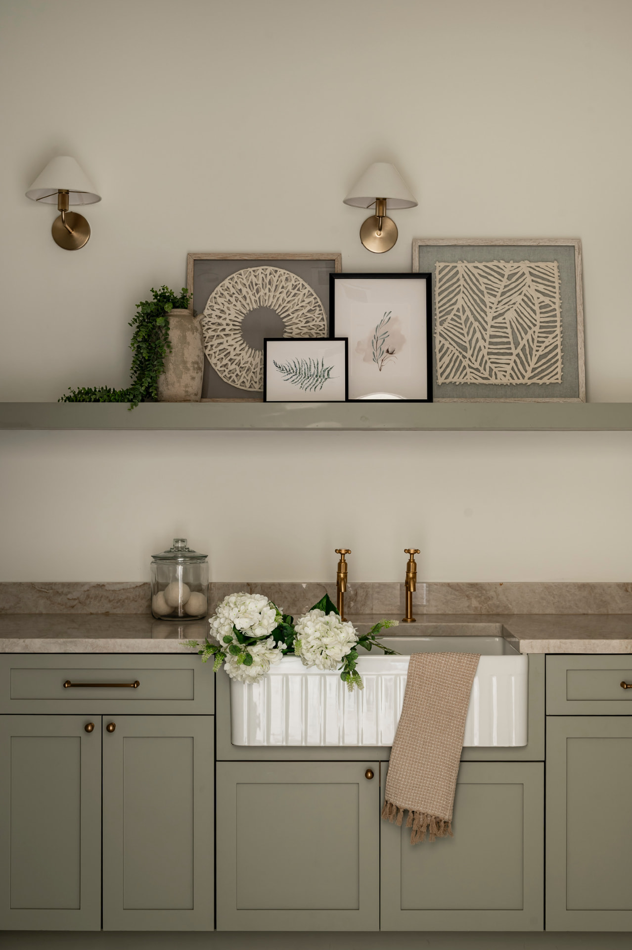 Laundry sink and cabinetry