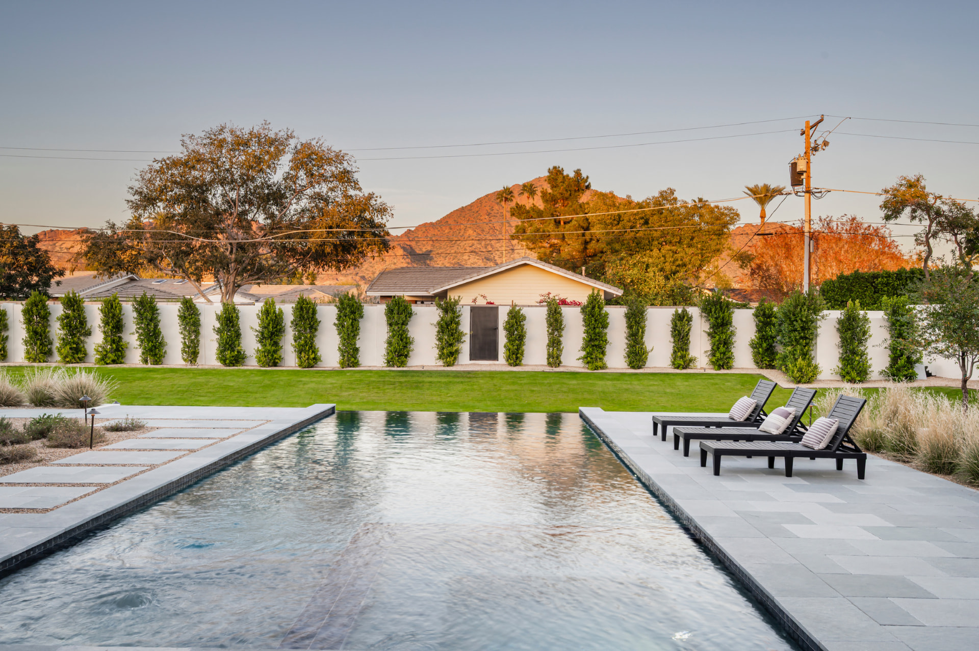 Pool and mountain views
